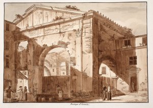 Portico of Octavia, 1833 by Agostino Tofanelli